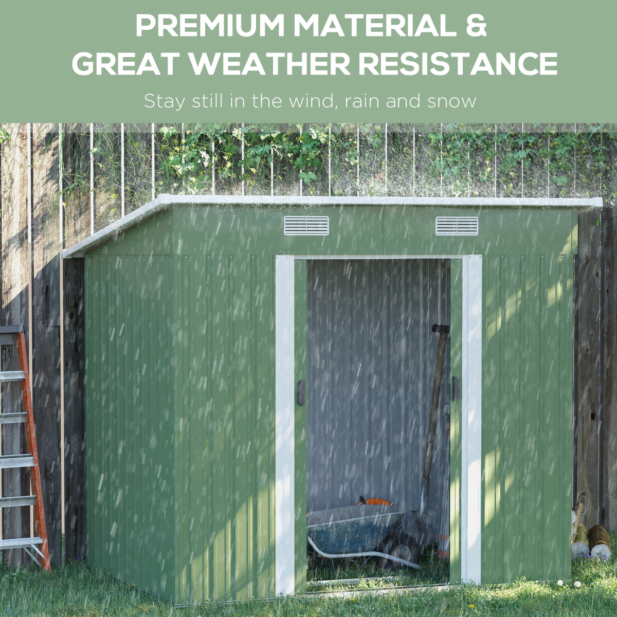 cortex-london-windsor-green-metal-garden-storage-shed