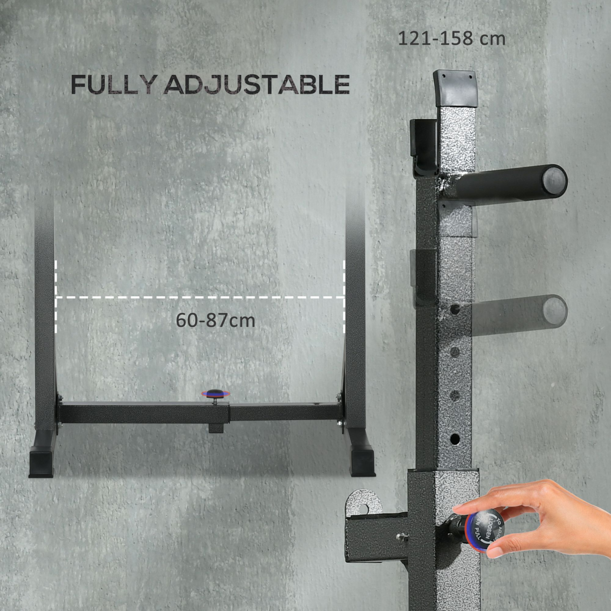 cortex-london-windsor-adjustable-heavy-duty-squat-rack-black-steel-eva