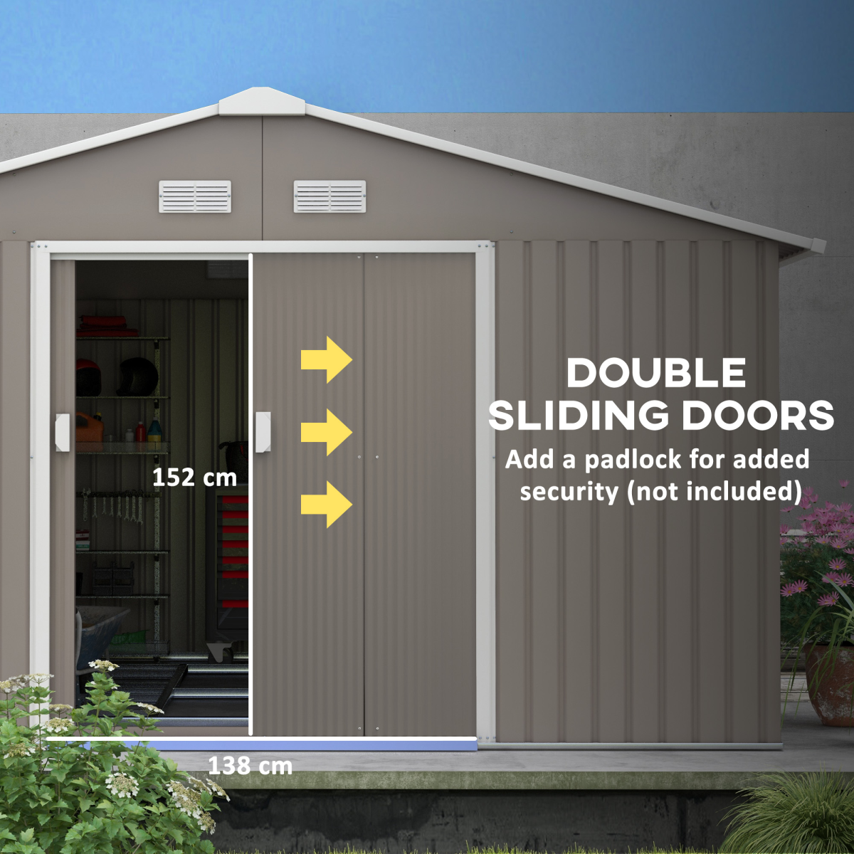 cortex-london-windsor-metal-garden-storage-shed-12-5ft-x-11ft