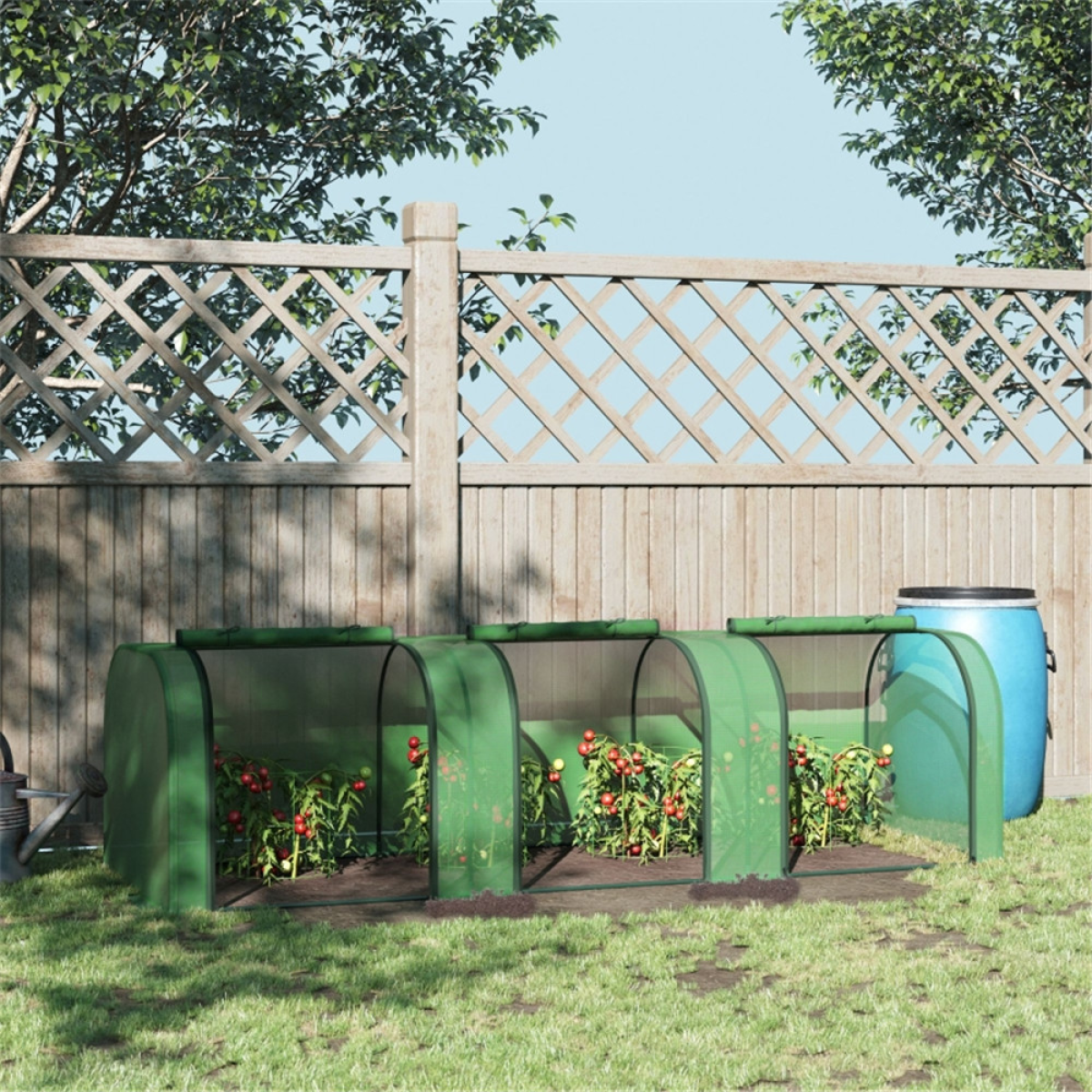 cortex-london-windsor-mini-greenhouse-green-pe-cover-steel-frame