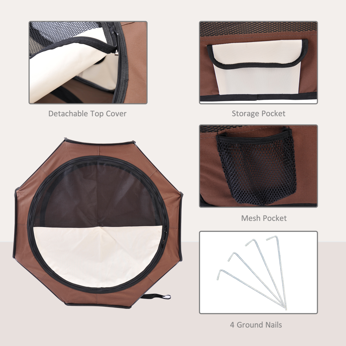 cortex-london-windsor-small-pet-playpen-brown-cream-pawhut