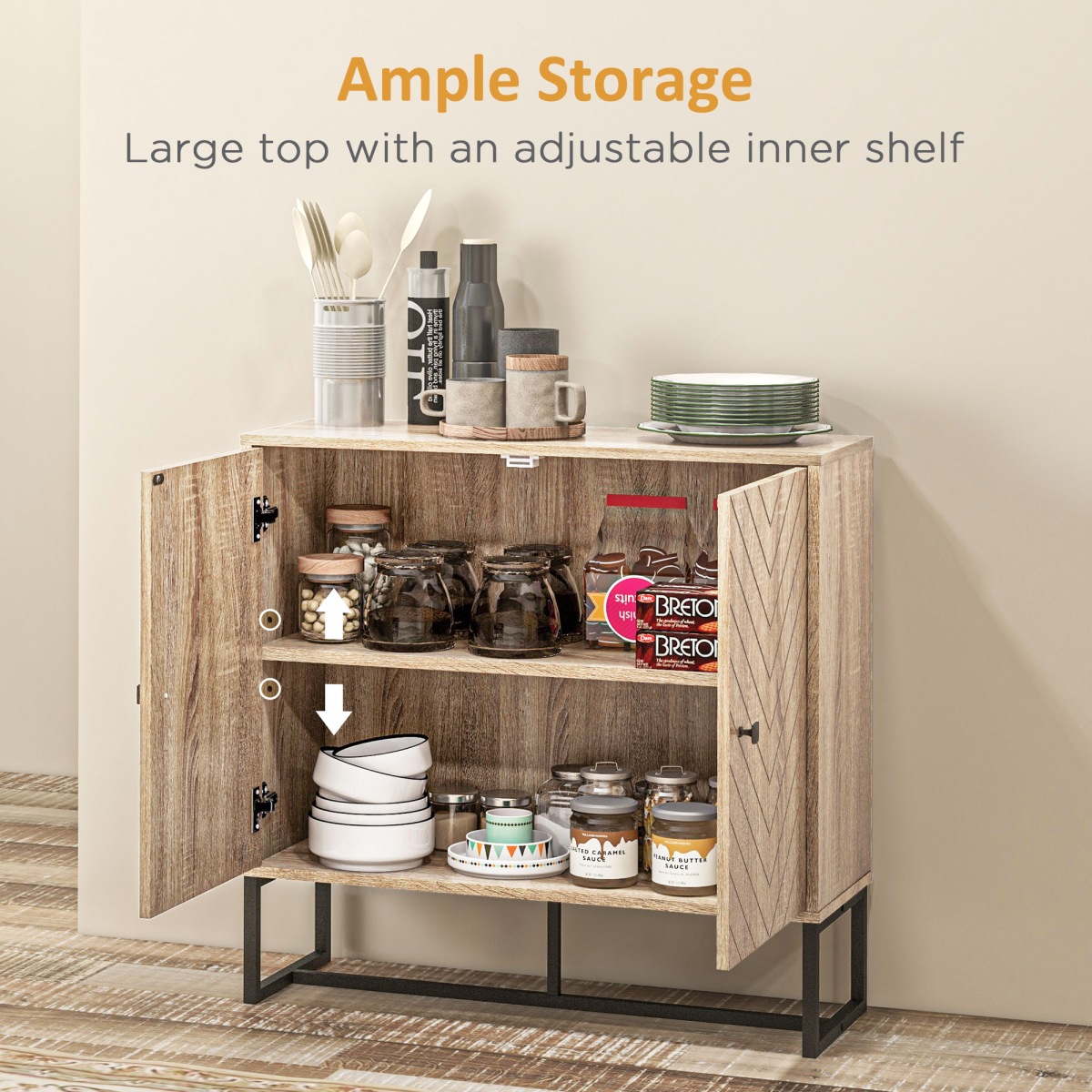 cortex-london-york-embossed-arrow-storage-cabinet-adjustable-shelf-metal-frame-handles