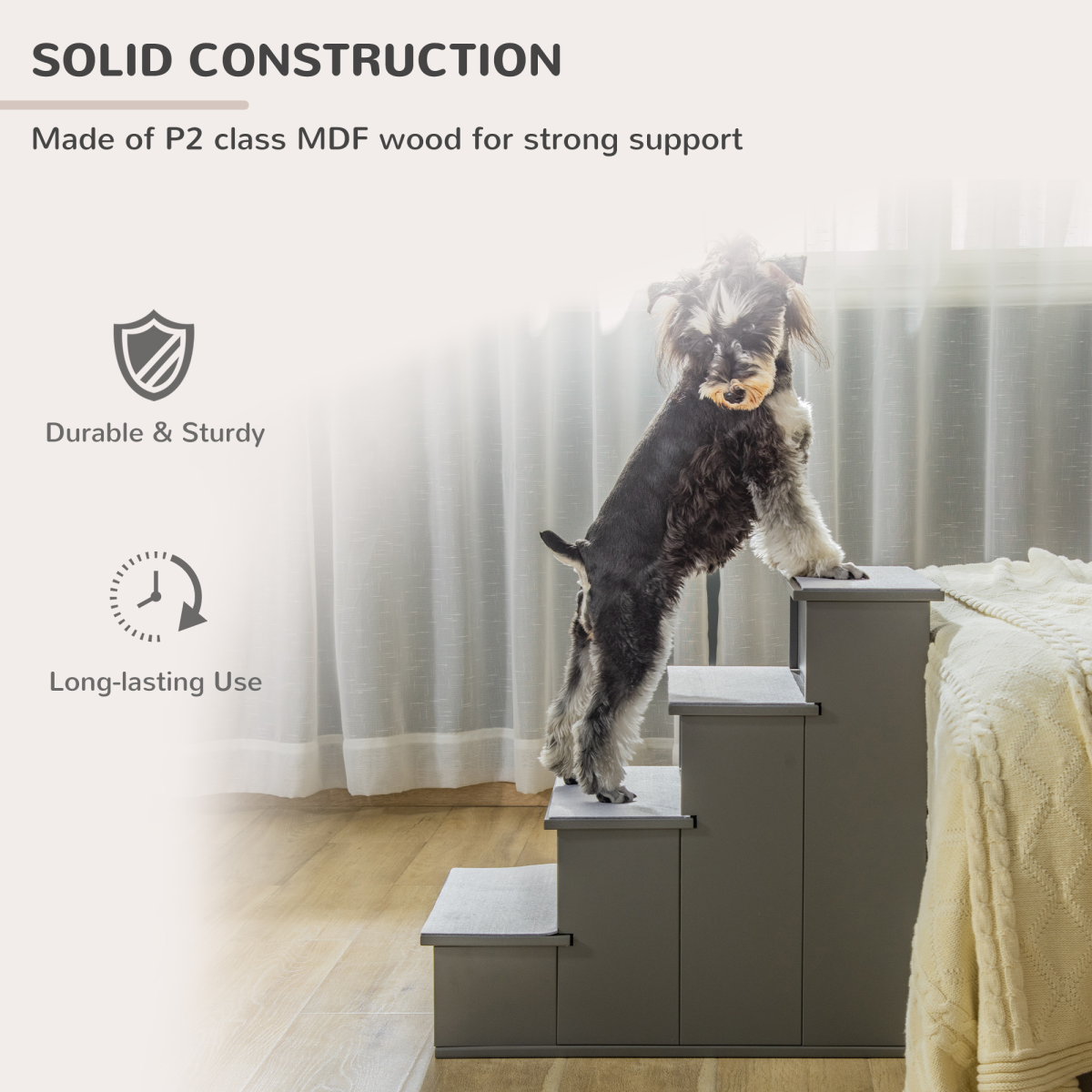 cortex-london-windsor-grey-four-step-pet-stairs-soft-plush