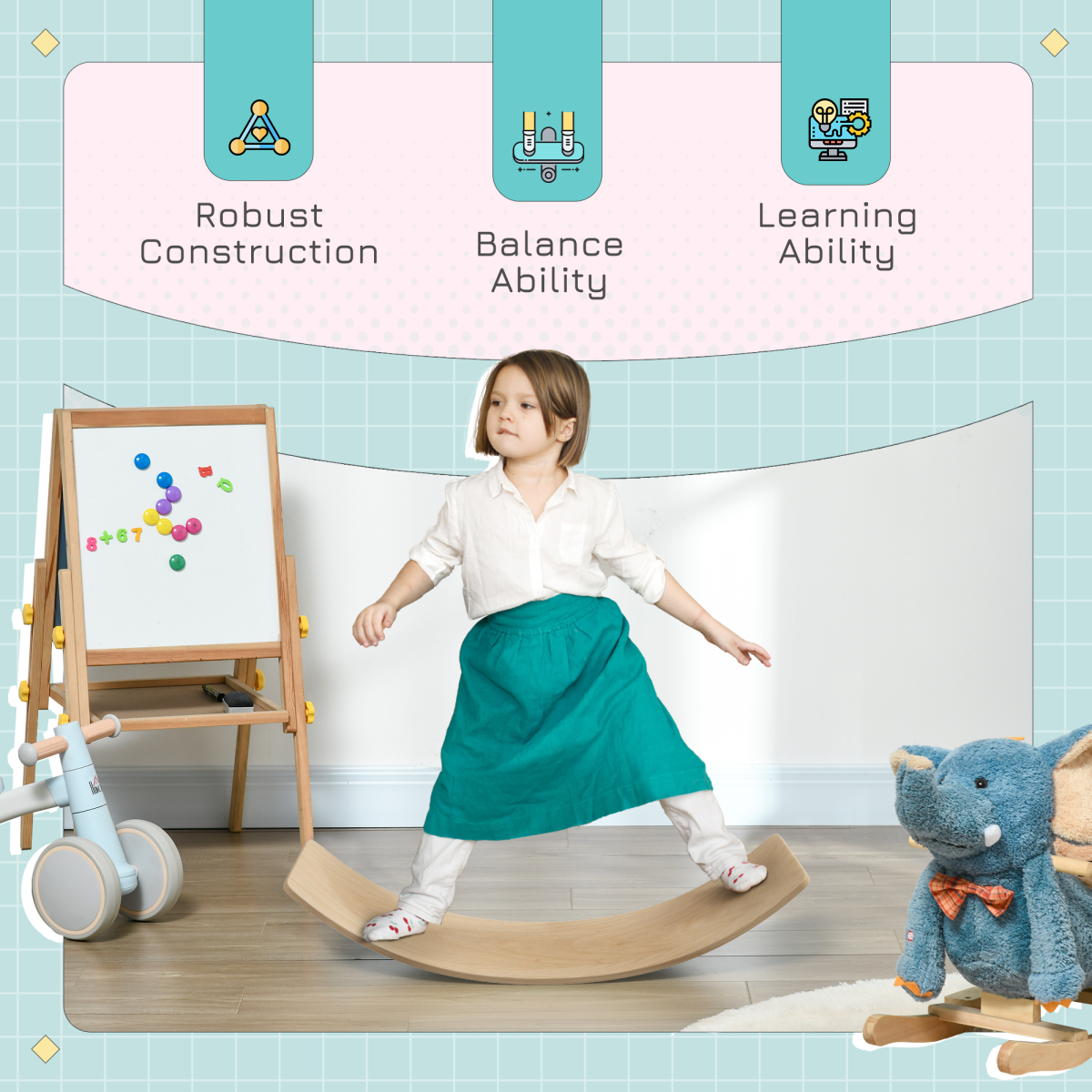 cortex-london-windsor-kids-wooden-balance-board-natural-pine-wood-multilayer-board-ages-3-8