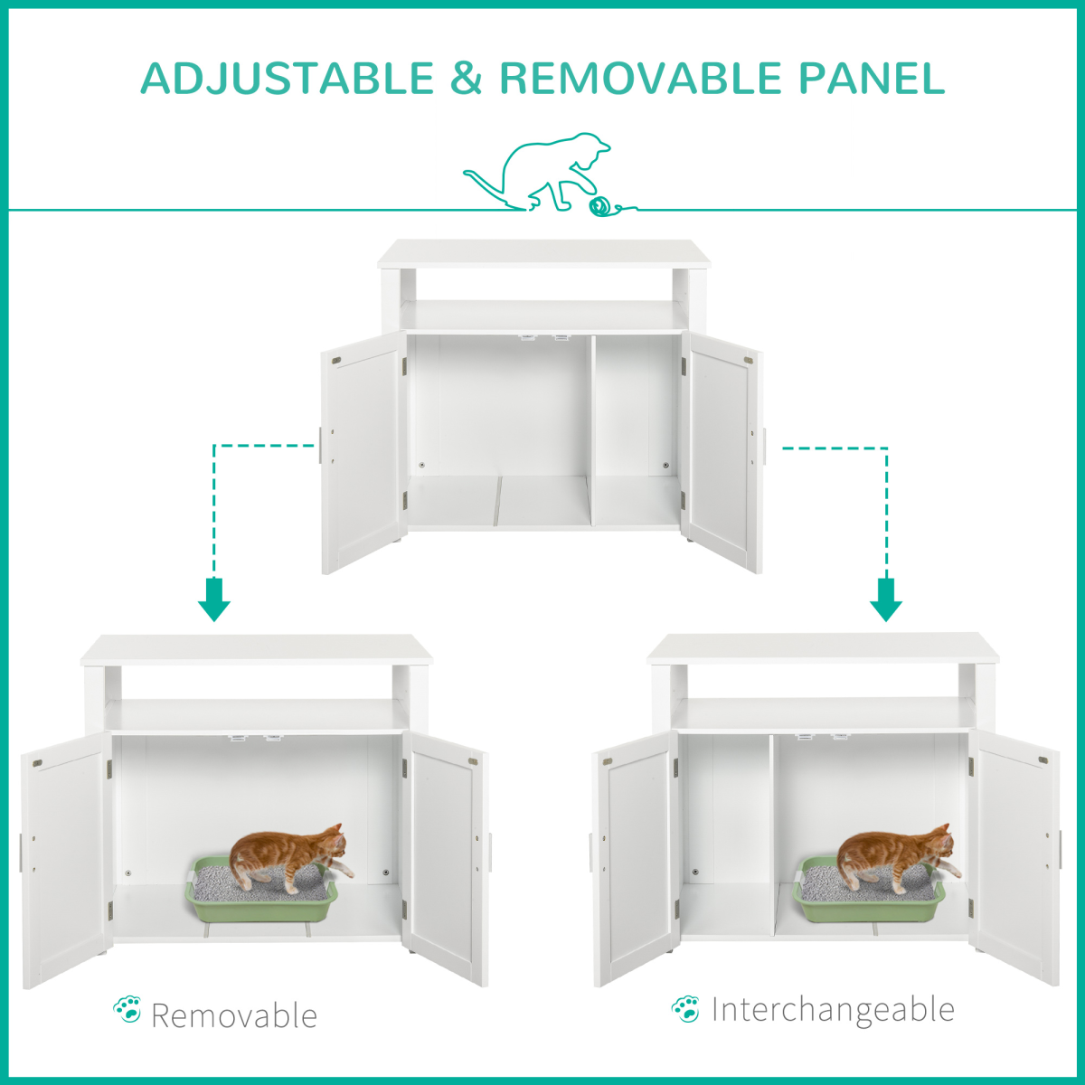 cortex-london-windsor-cat-litter-house-side-table-white