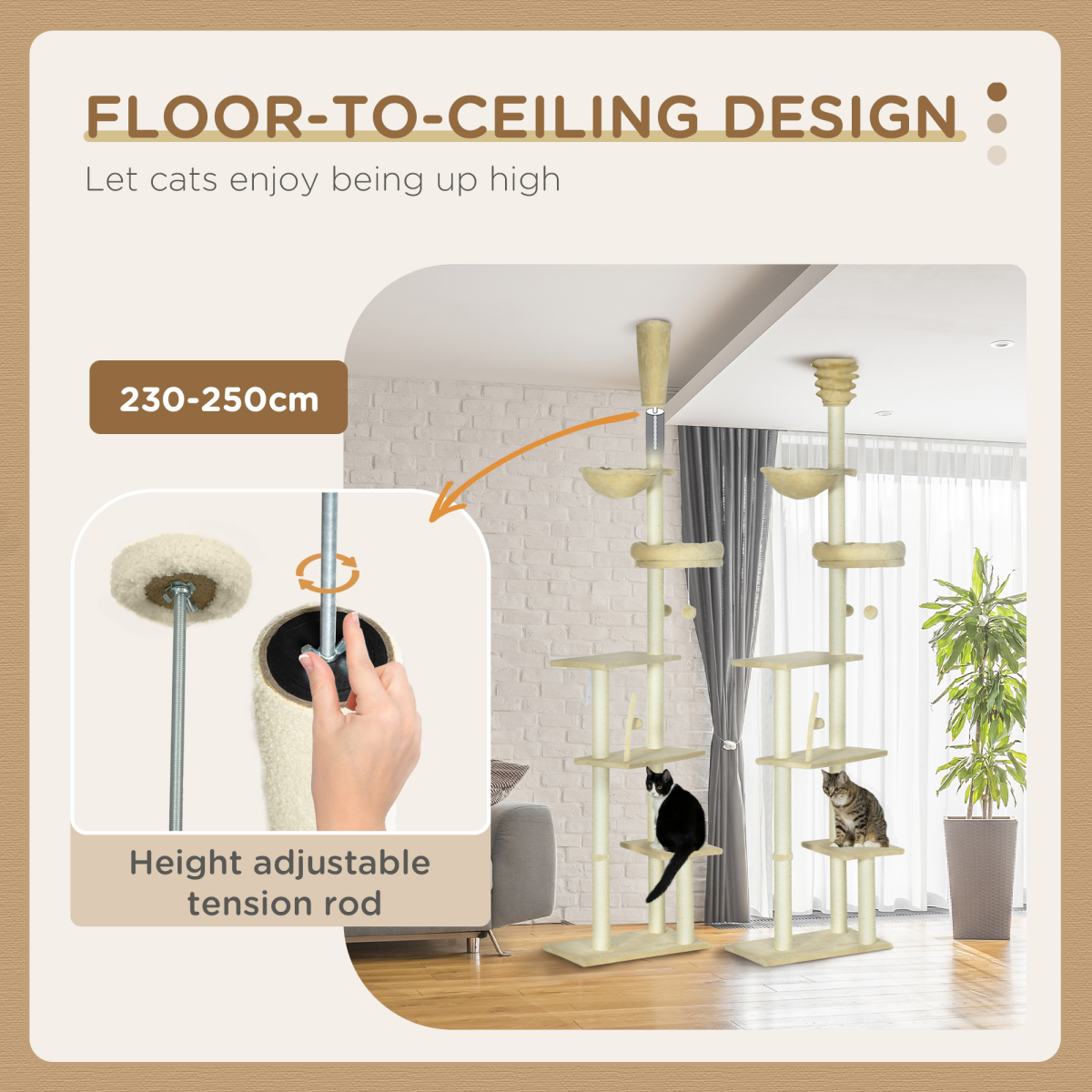 cortex-london-york-six-tier-floor-to-ceiling-cat-tree-beige