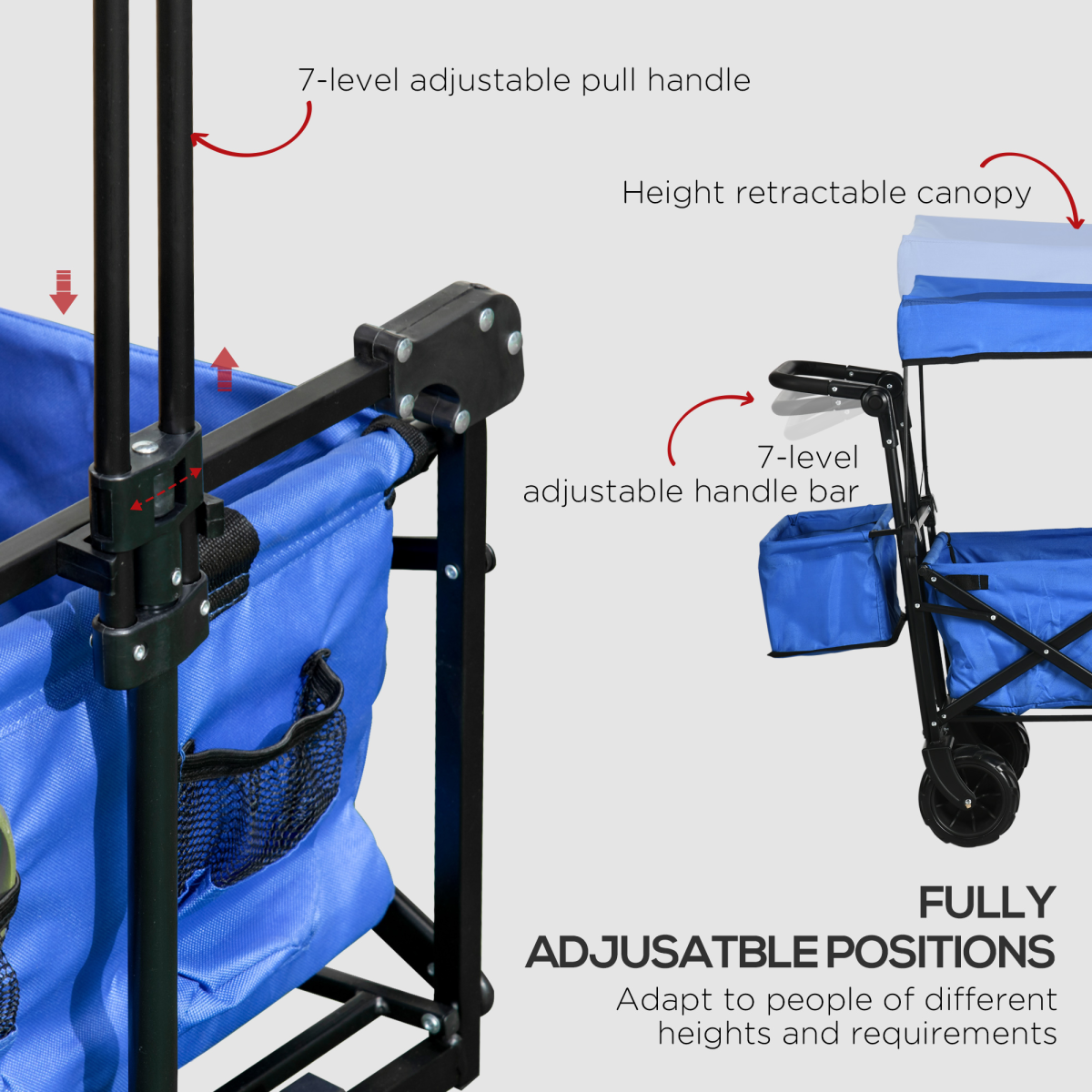 cortex-london-windsor-blue-folding-trolley-cart-with-canopy-four-wheels