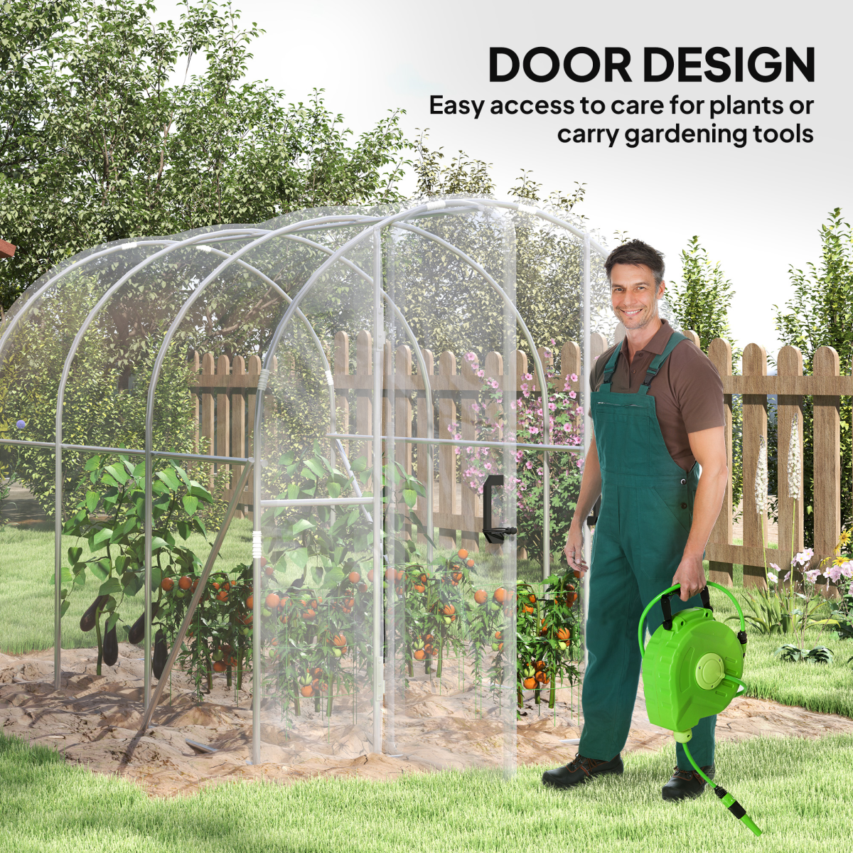 cortex-london-york-3-2-2m-polytunnel-greenhouse-clear-polyethylene-galvanised-steel-frame
