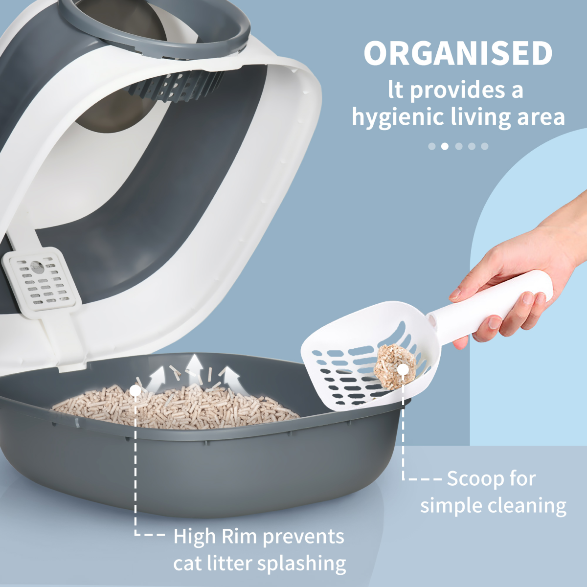cortex-london-windsor-hooded-cat-litter-tray-with-scoop