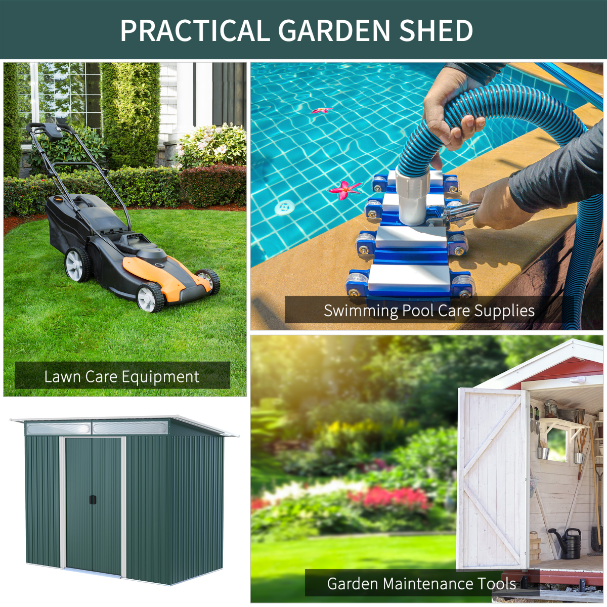 cortex-london-windsor-green-metal-garden-shed-260x133x200cm-sliding-doors