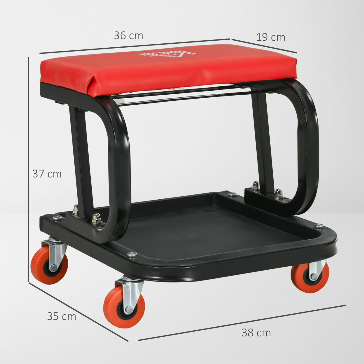cortex-london-windsor-workshop-stool-red-black-steel-pu-rolling-mechanic-stool
