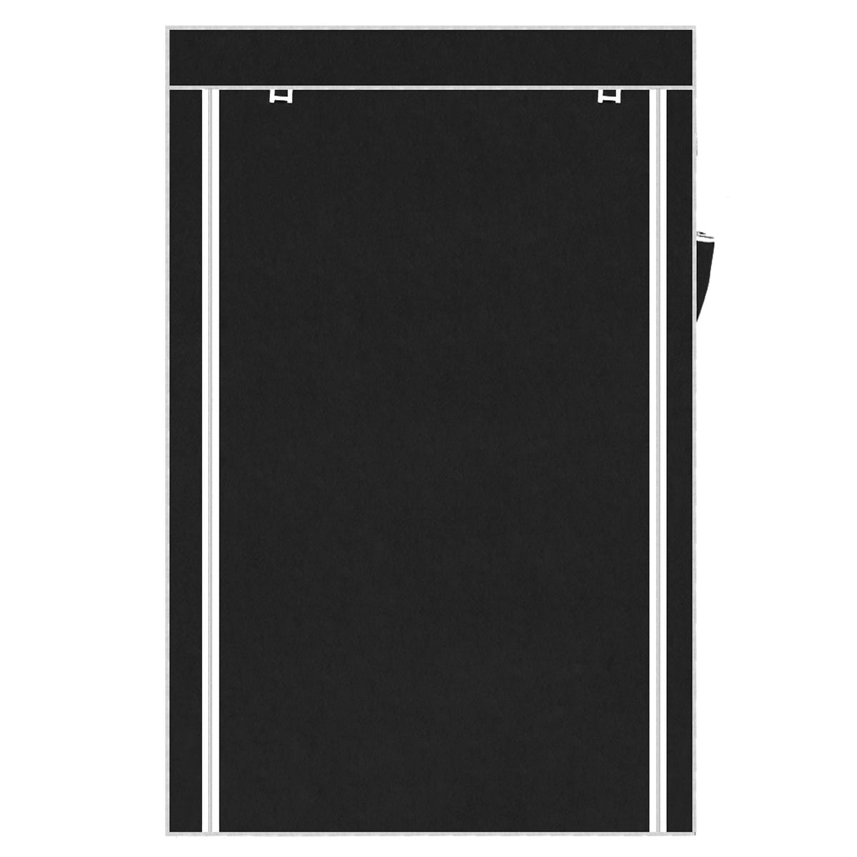 cortex-london-windsor-64-inch-black-portable-wardrobe-storage-closet-with-shelves