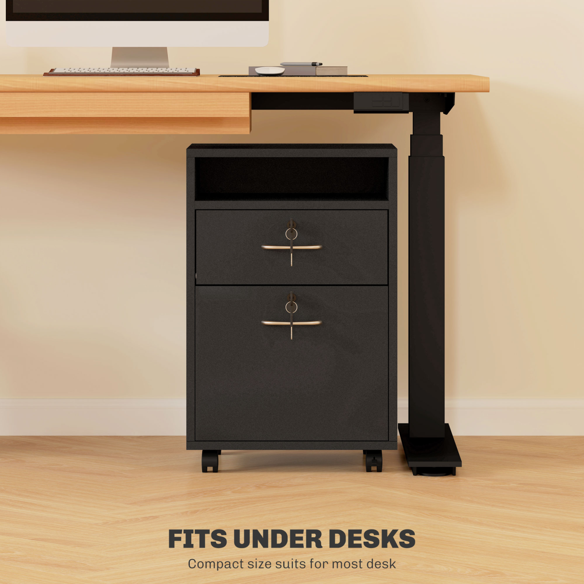 cortex-london-windsor-60cm-black-storage-cabinet-drawers-open-shelf