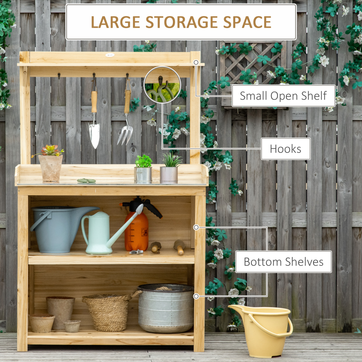 cortex-london-kensington-garden-potting-bench-galvanized-tabletop-storage-shelves