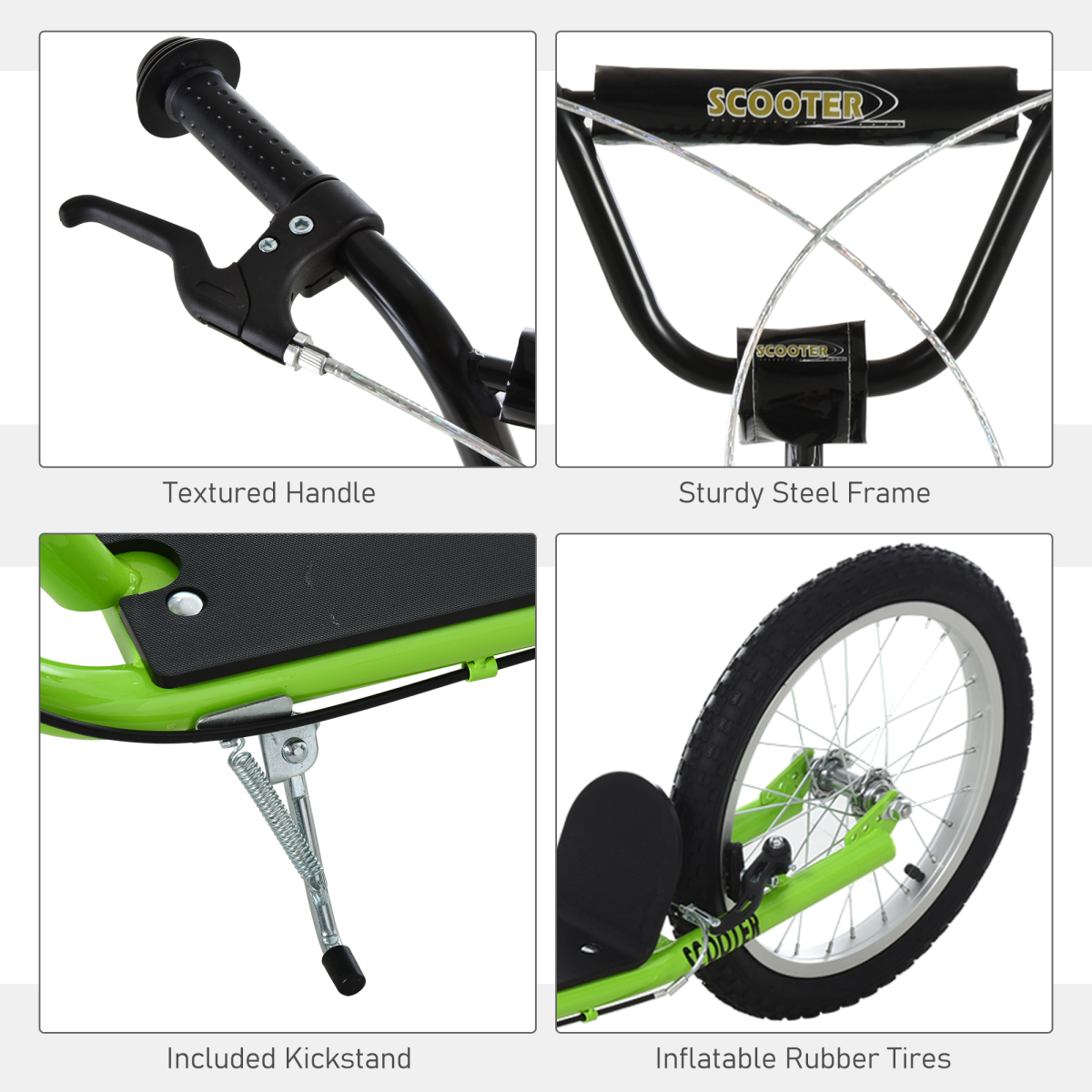 cortex-london-windsor-light-green-childrens-scooter-steel-aluminium-rubber