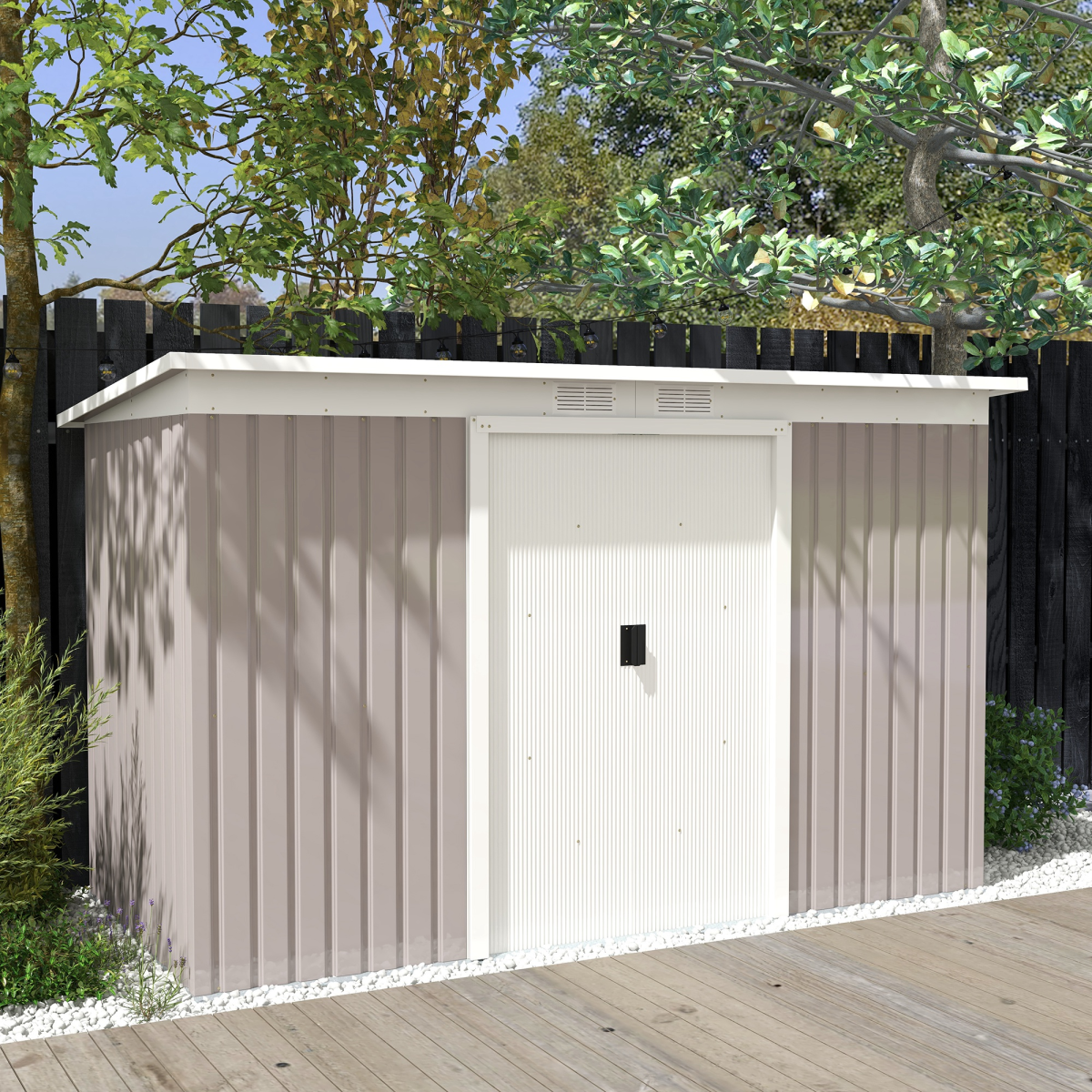 cortex-london-windsor-light-grey-galvanized-steel-garden-storage-shed