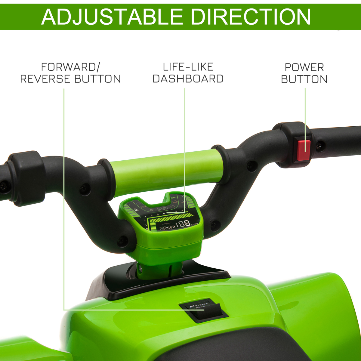 cortex-london-windsor-green-6v-kids-electric-ride-on-car