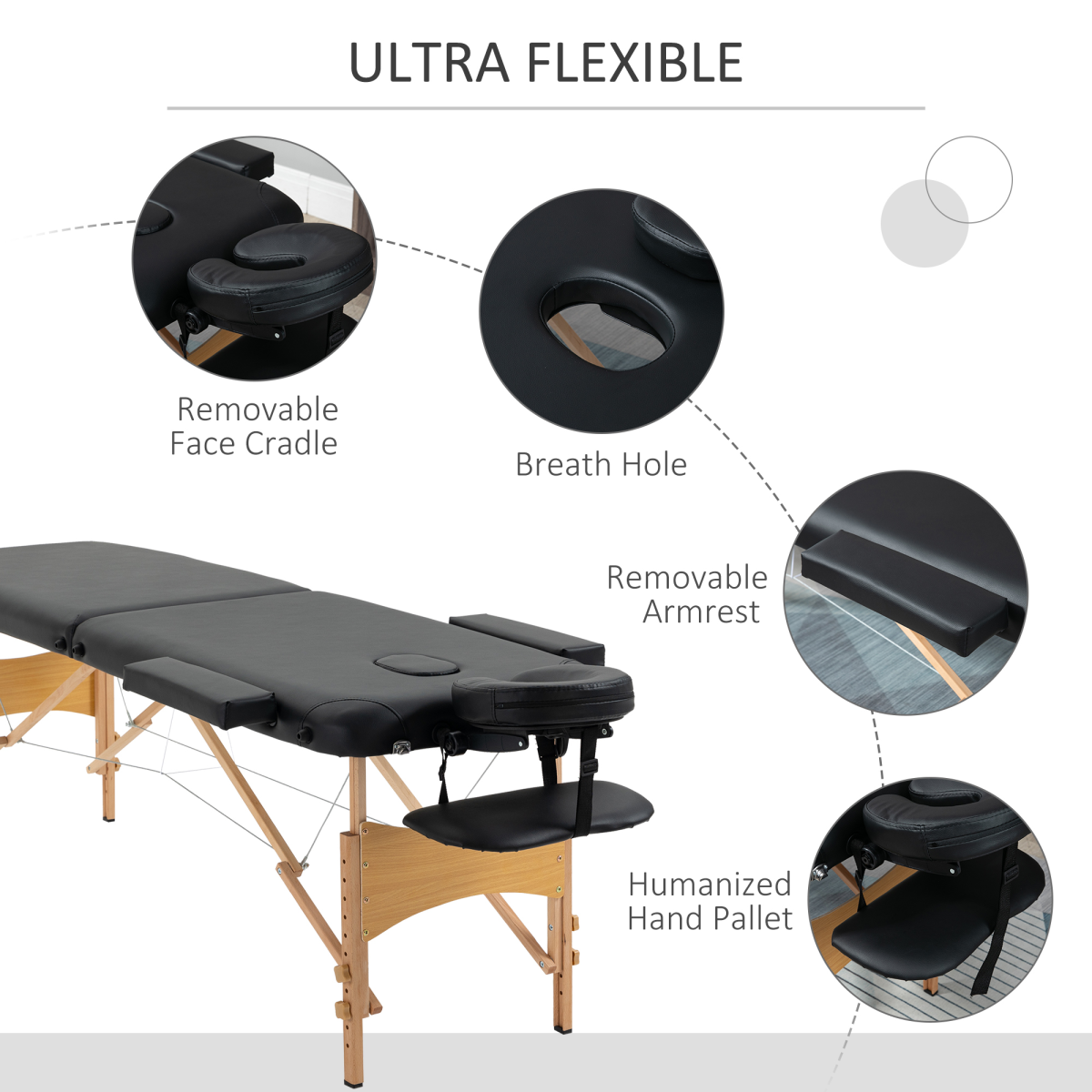 cortex-london-york-two-section-portable-massage-table-black