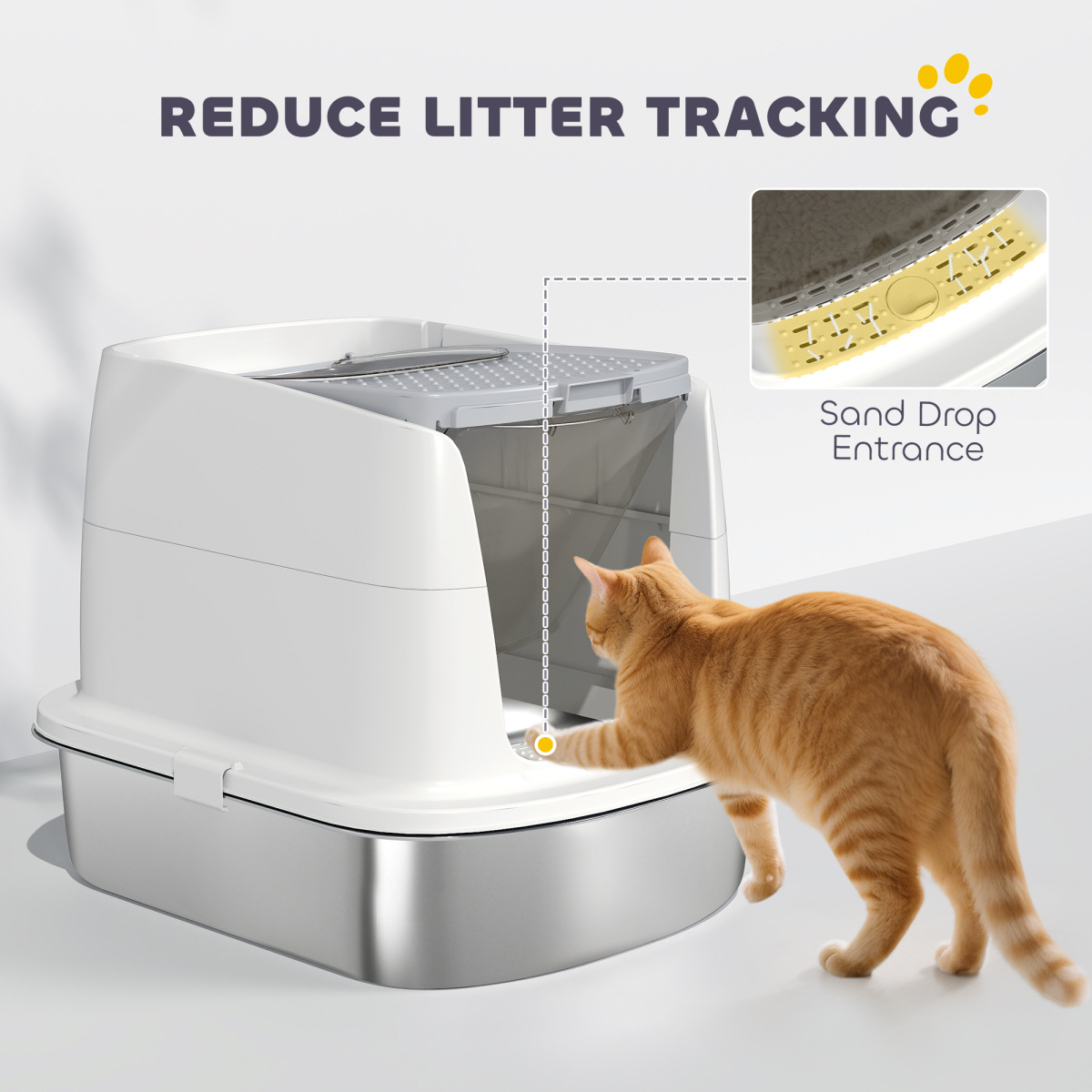 cortex-london-windsor-stainless-steel-cat-litter-box-white-front-entry-top-exit