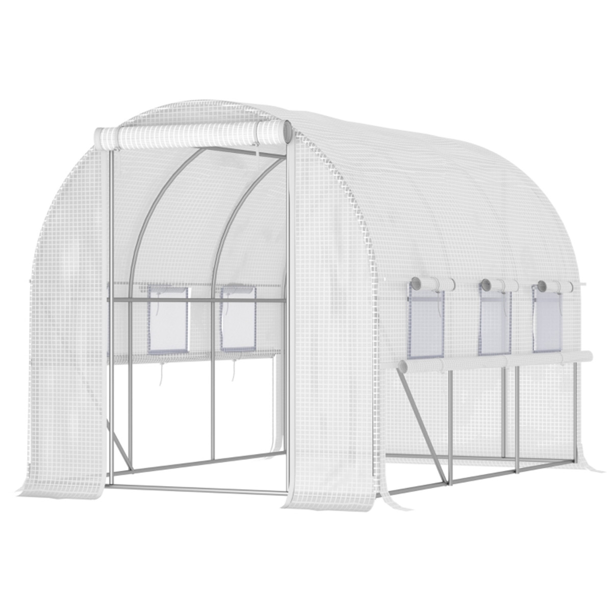 cortex-london-kew-mini-walk-in-greenhouse-white-galvanized-steel-polyethylene