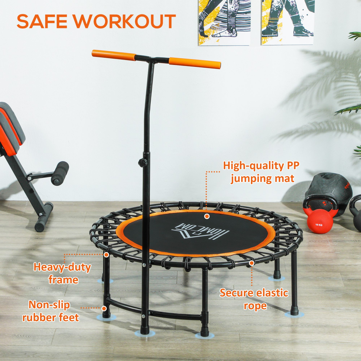 cortex-london-windsor-40-inch-orange-handle-fitness-rebounder-trampoline