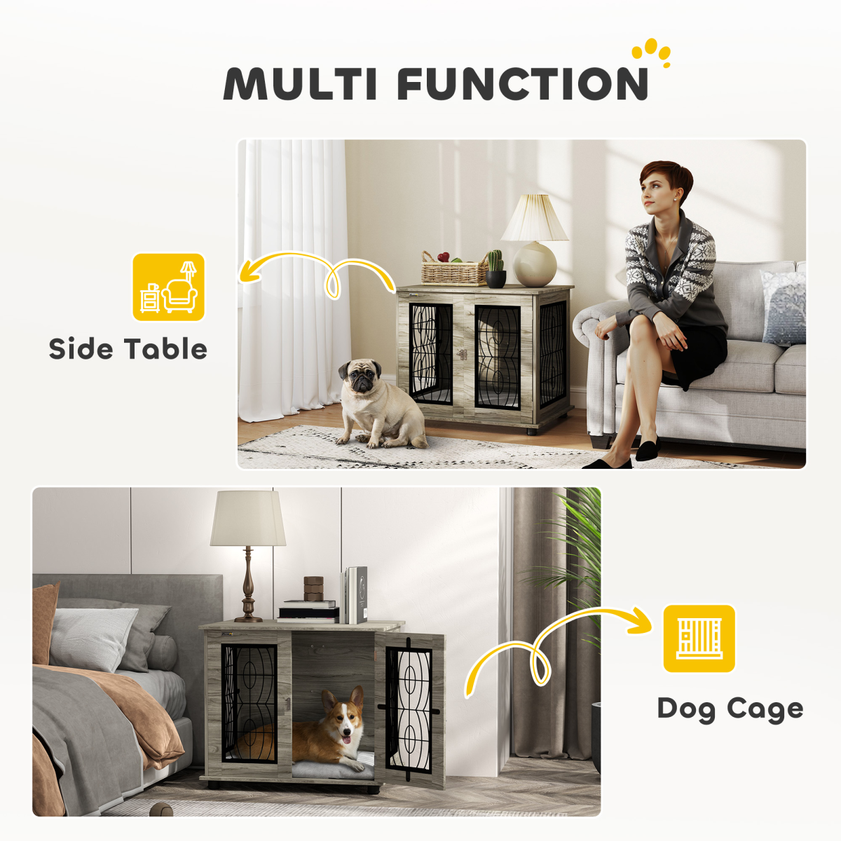 cortex-london-kensington-grey-dog-crate-end-table