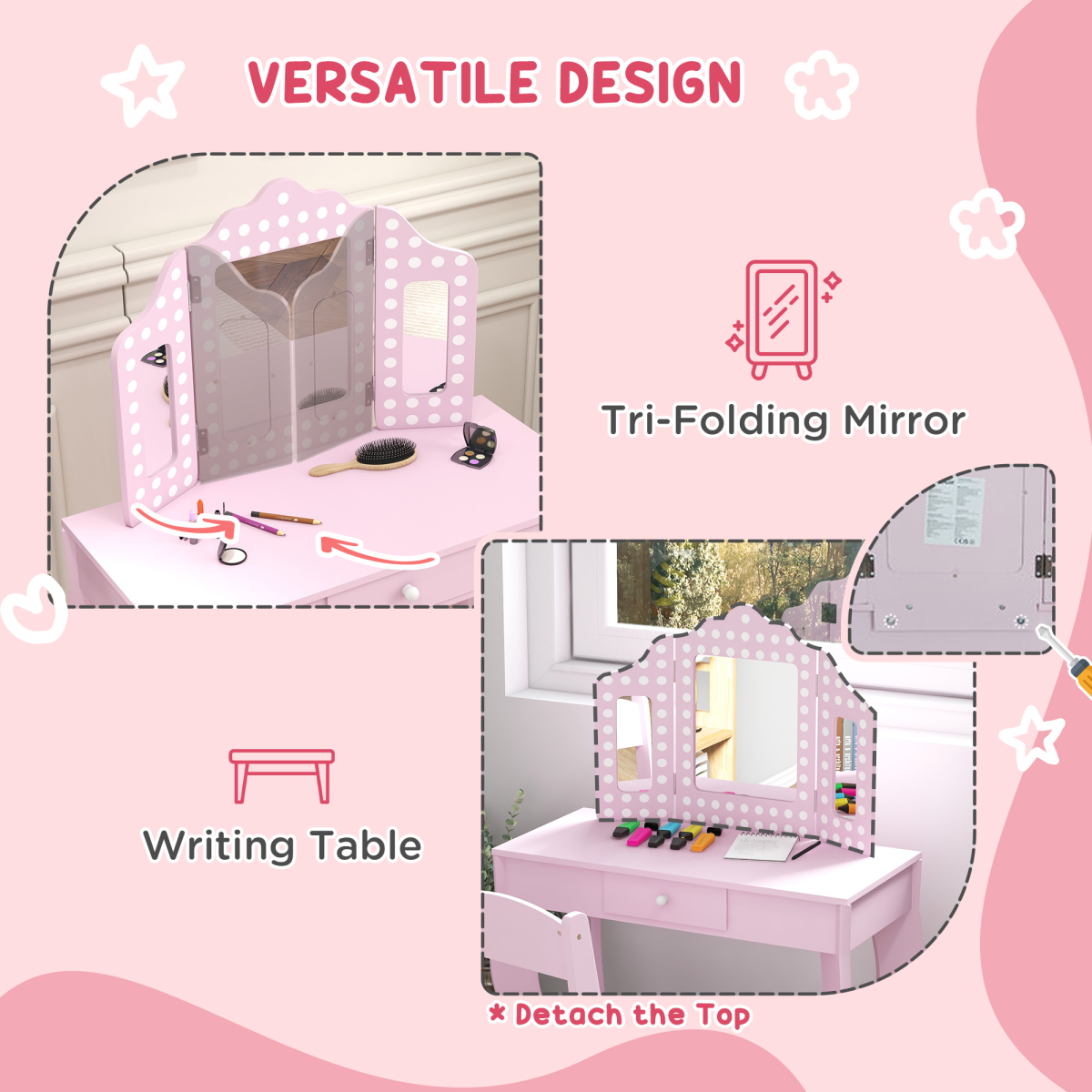 cortex-london-aiyaplay-bath-pink-kids-dressing-table-stool-trifold-mirror