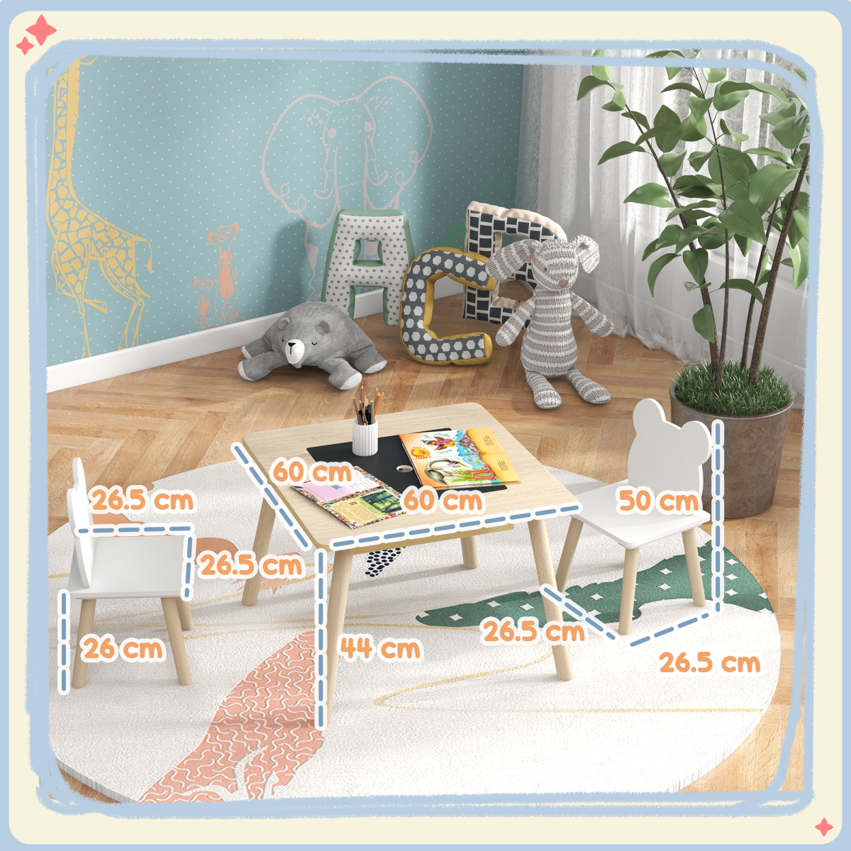 cortex-london-windsor-bear-toddler-table-and-chairs-set-natural-wood-finish-white