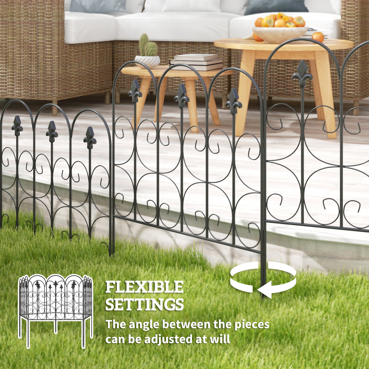 cortex-london-windsor-5-piece-garden-metal-border-edging-fence