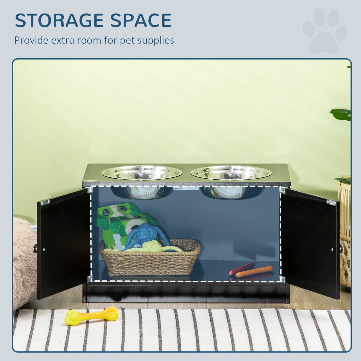 cortex-london-windsor-raised-dog-feeding-station-storage-large-dogs