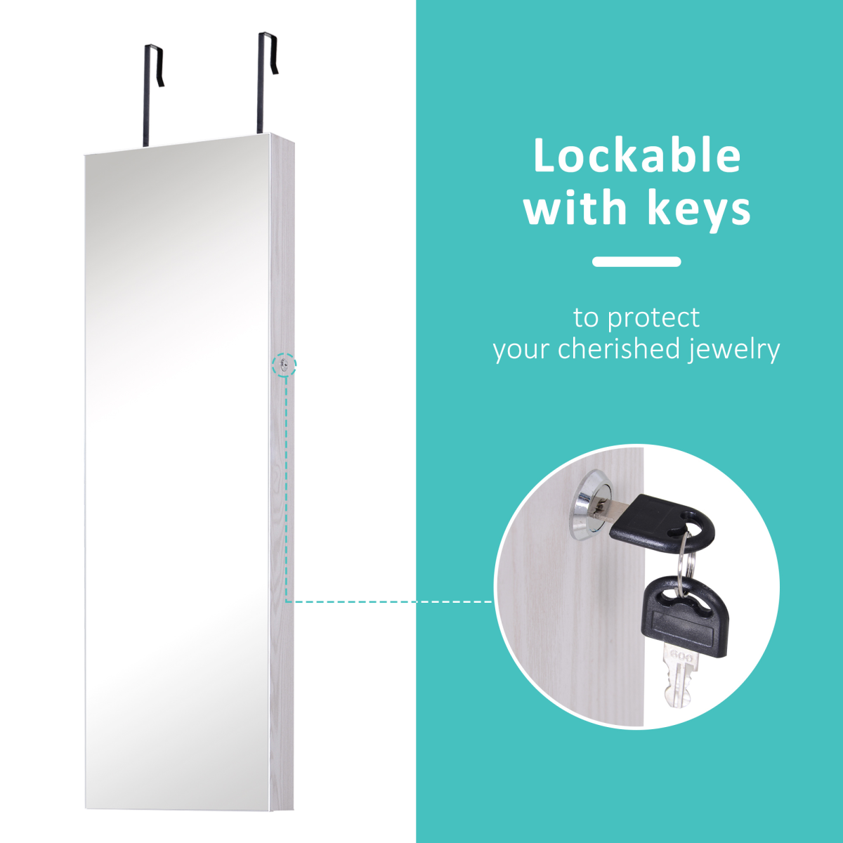 cortex-london-windsor-white-lockable-mirrored-jewellery-cabinet-led-lights