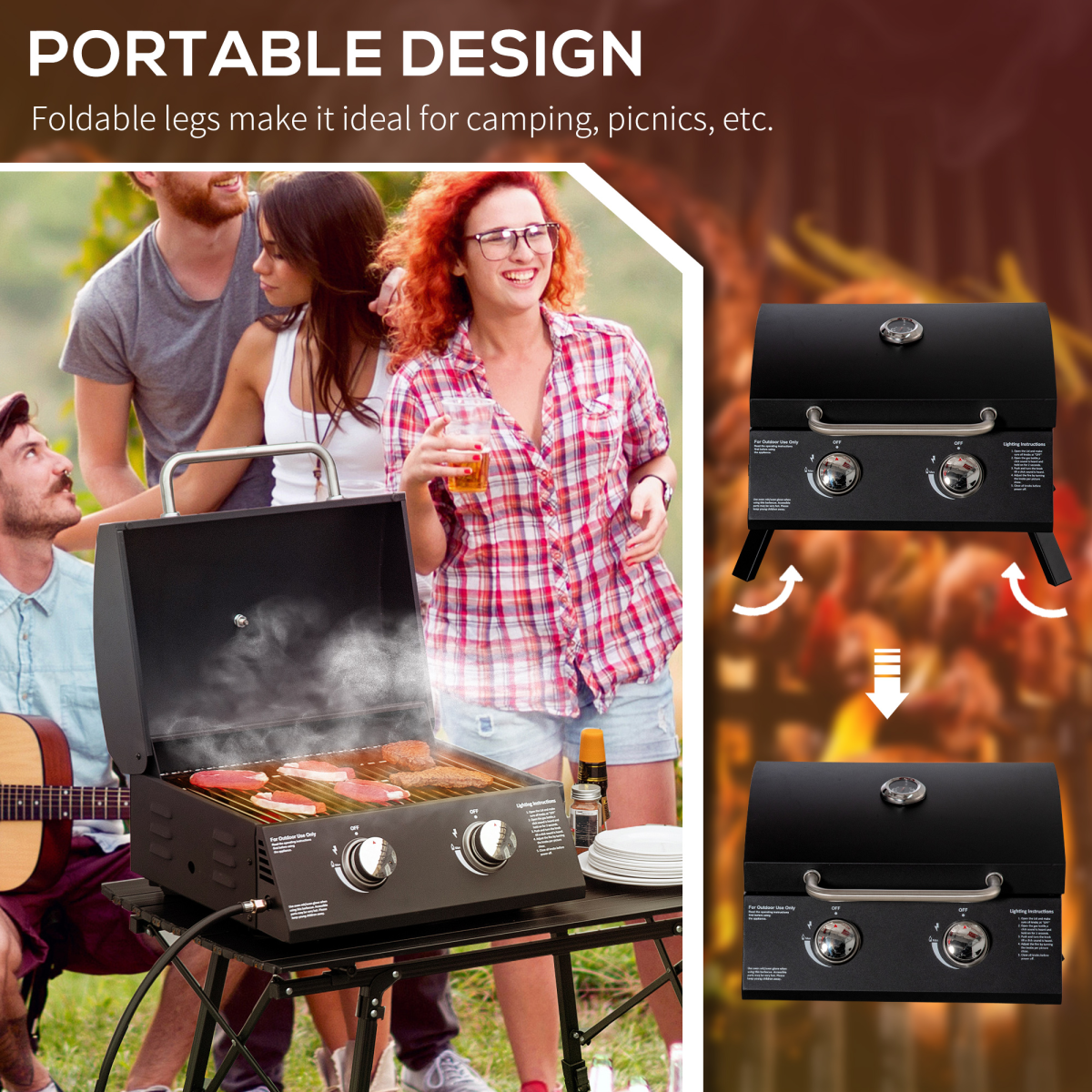cortex-london-yorkshire-two-burner-portable-tabletop-gas-bbq-grill-black