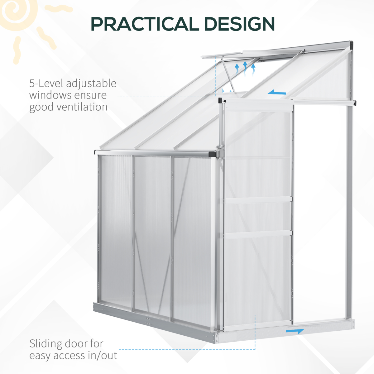 cortex-london-windsor-6-x-4ft-polycarbonate-greenhouse-aluminium-roof-vent-sliding-door