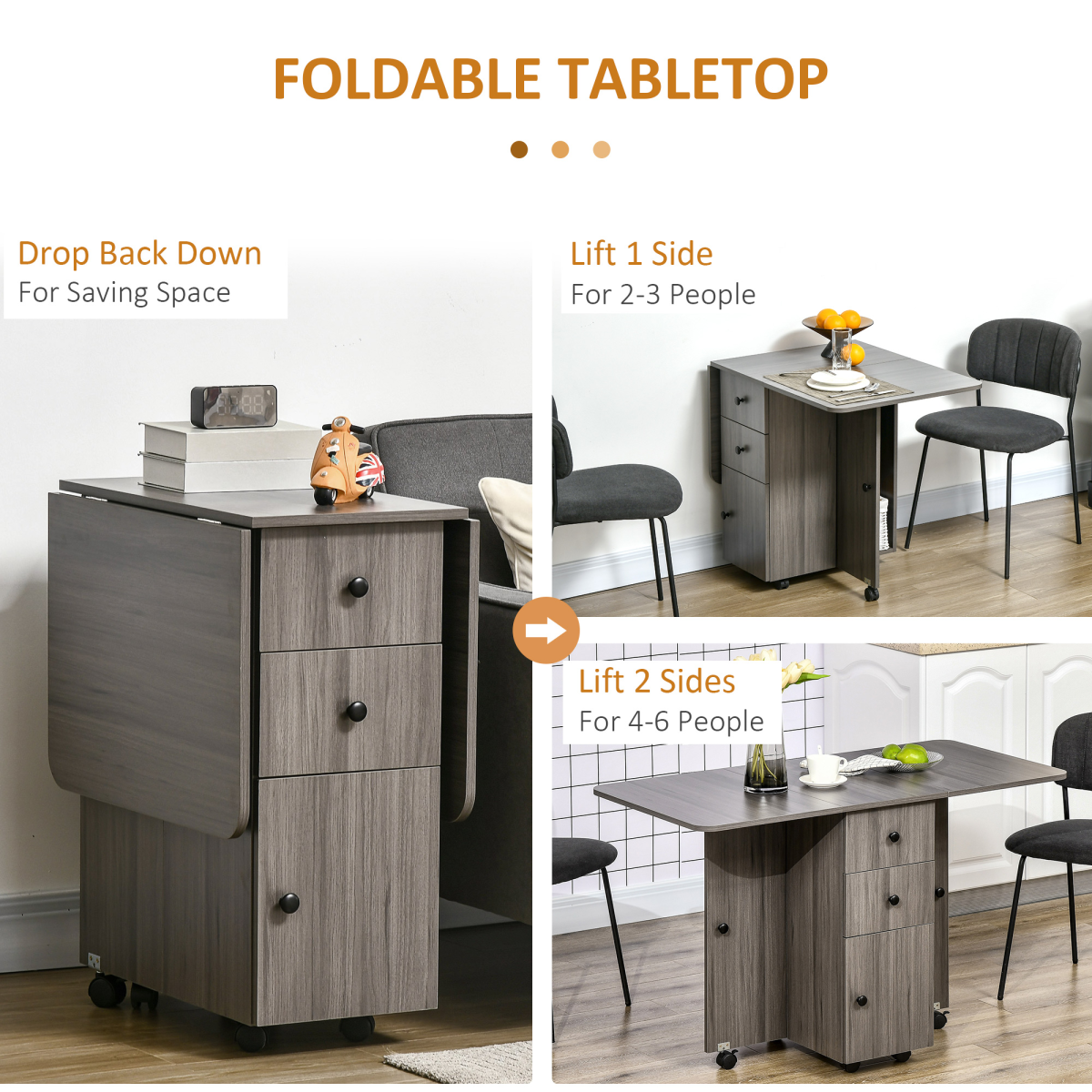 cortex-london-homcom-folding-dining-table-drop-leaf-storage-drawers-grey