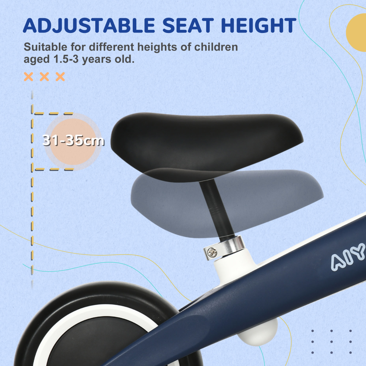 cortex-london-windsor-blue-toddler-balance-bike-adjustable-seat-wide-wheels