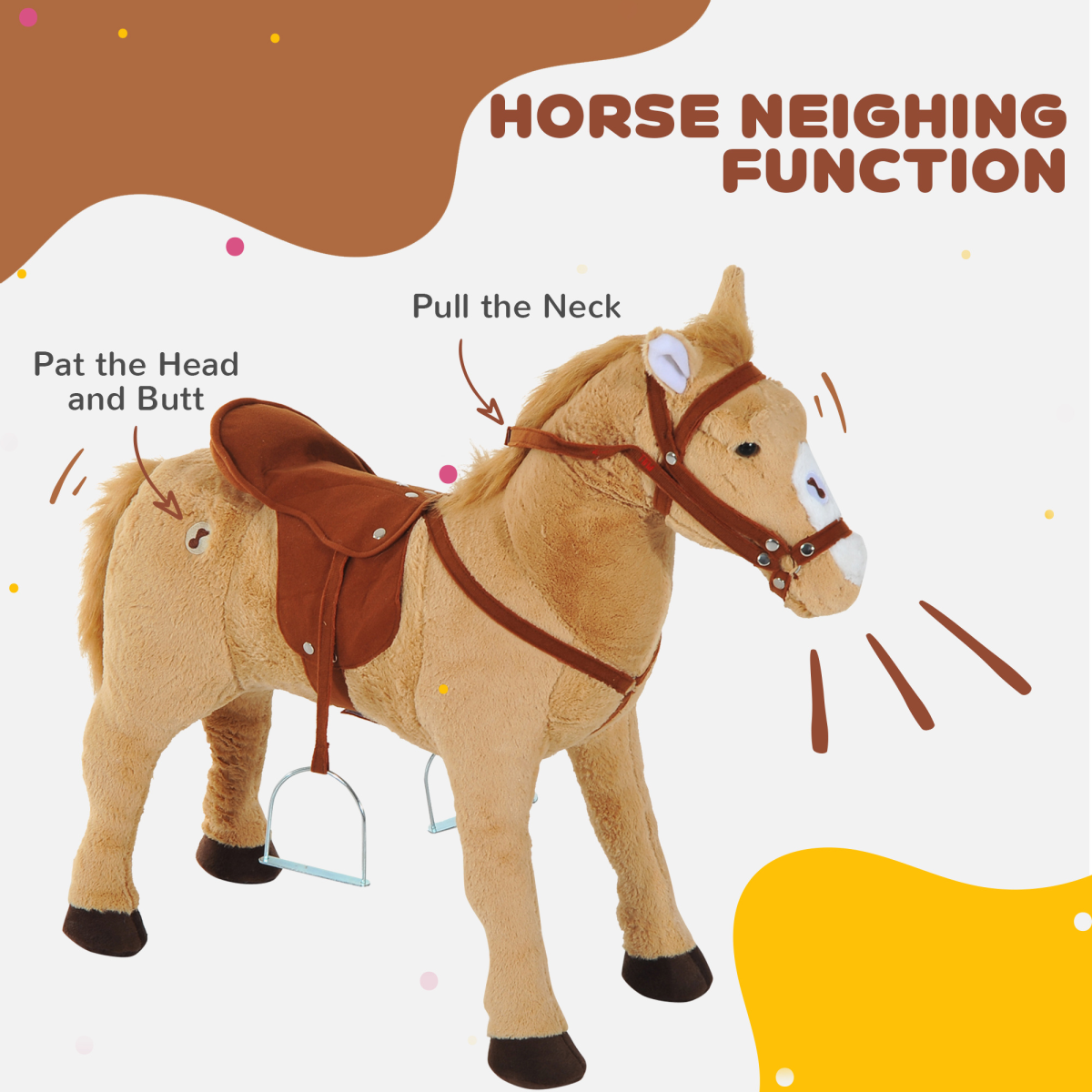 cortex-london-windsor-standing-horse-plush-ride-on-toy-neighing-sound