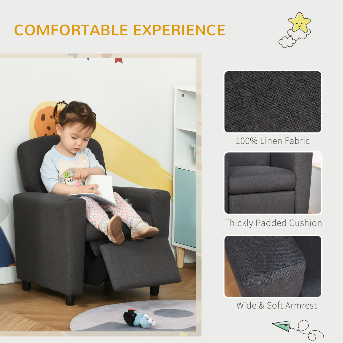 cortex-london-windsor-kids-linen-recliner-armchair-footrest-grey