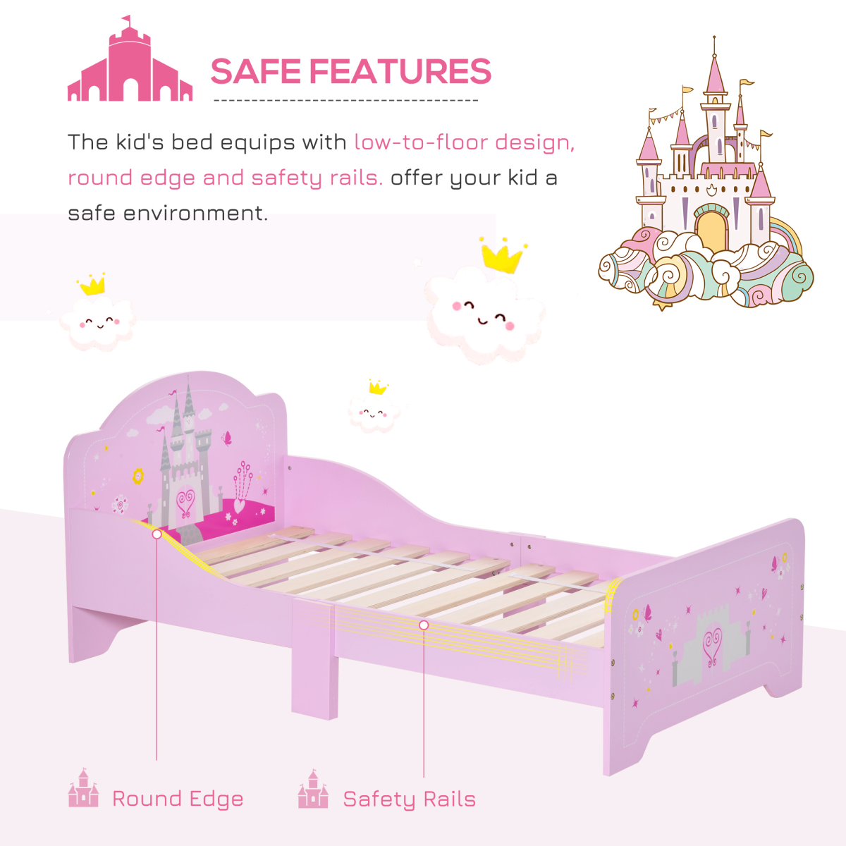 cortex-london-windsor-princess-castle-kids-bed-pink-side-rails-slats