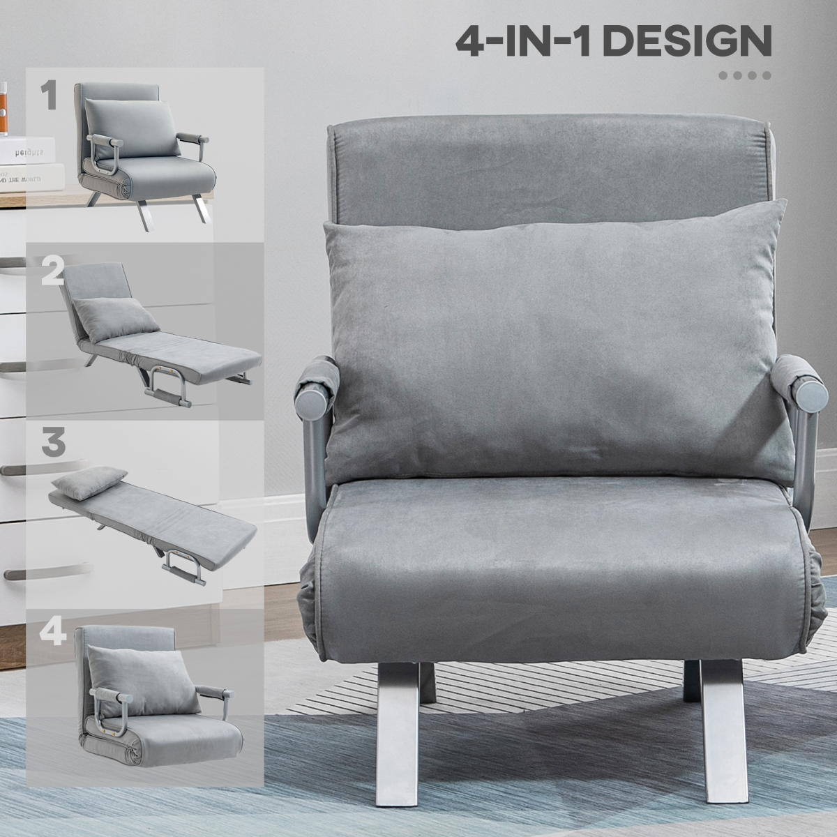 cortex-london-windsor-foldable-sofa-bed-armchair-light-grey-suedette