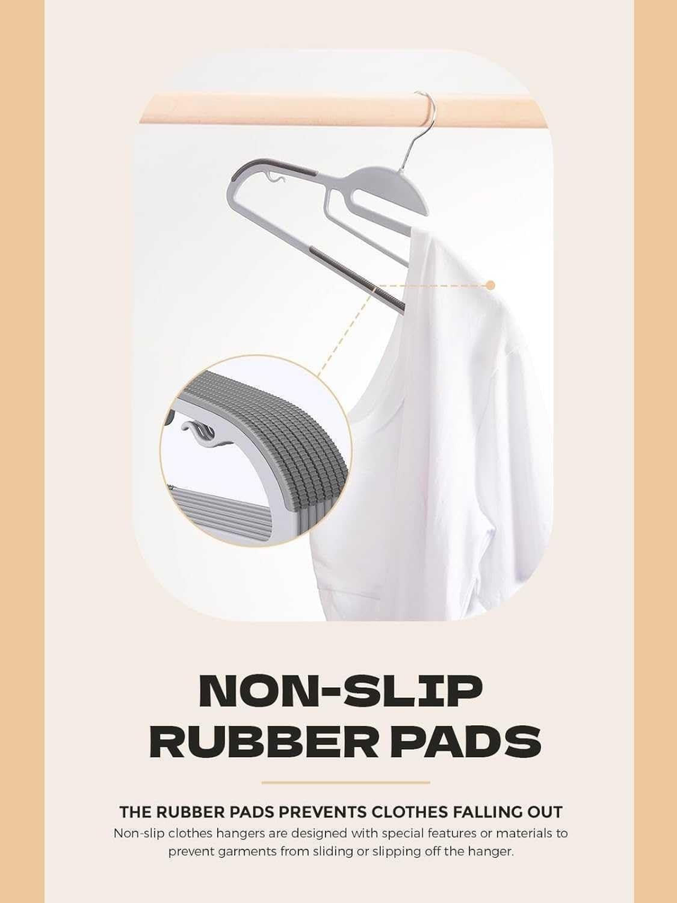 Belofay 100 Pack White Plastic Coat Hangers Non Slip Heavy Duty Adult Clothes