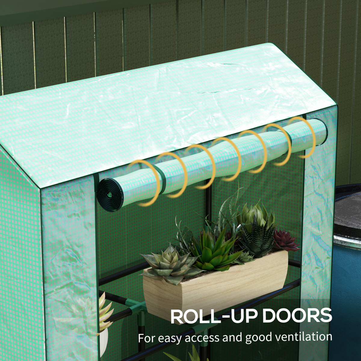 cortex-london-york-mini-walk-in-greenhouse-green-three-tier-steel-polyethylene