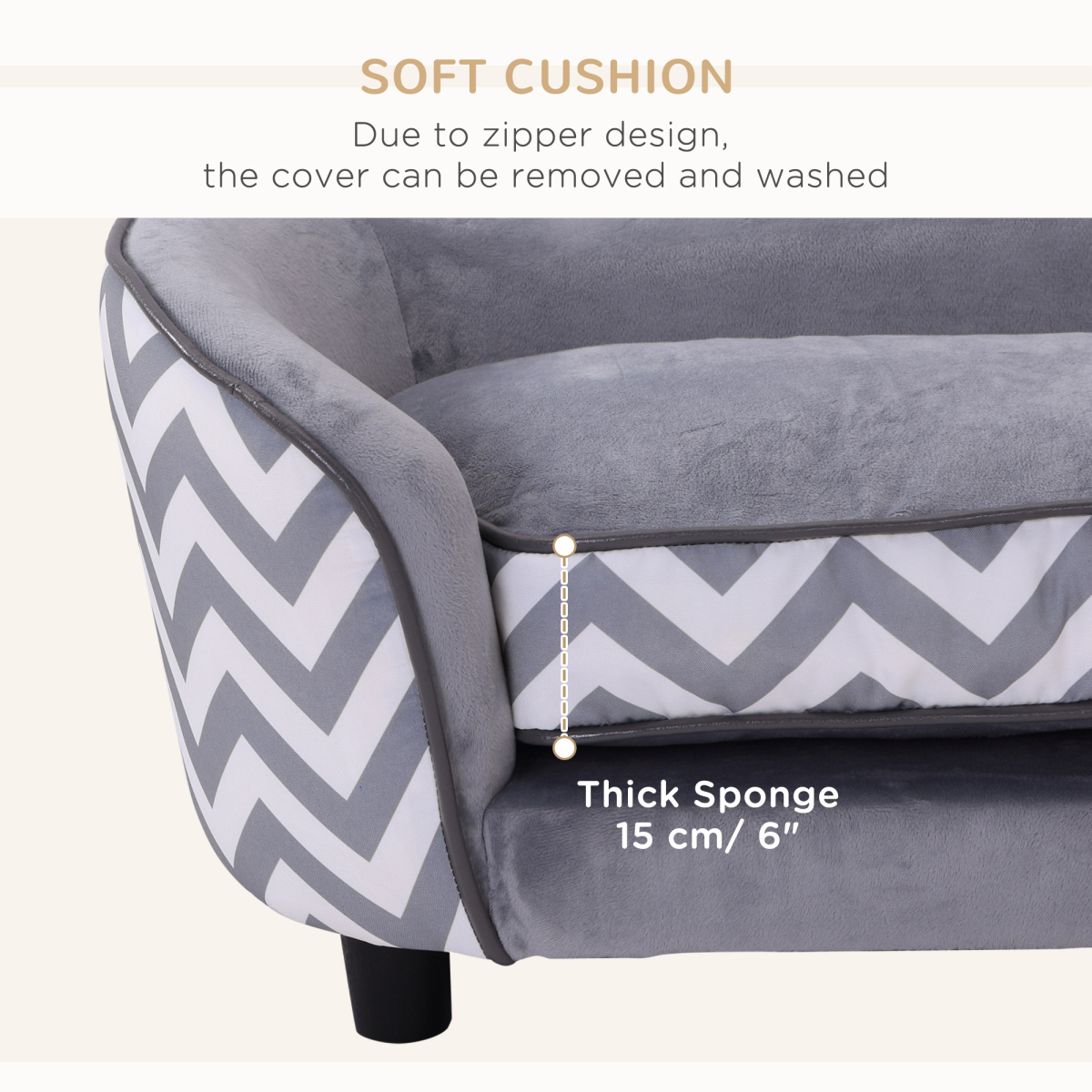 cortex-london-windsor-xs-dog-sofa-grey-removable-cushion