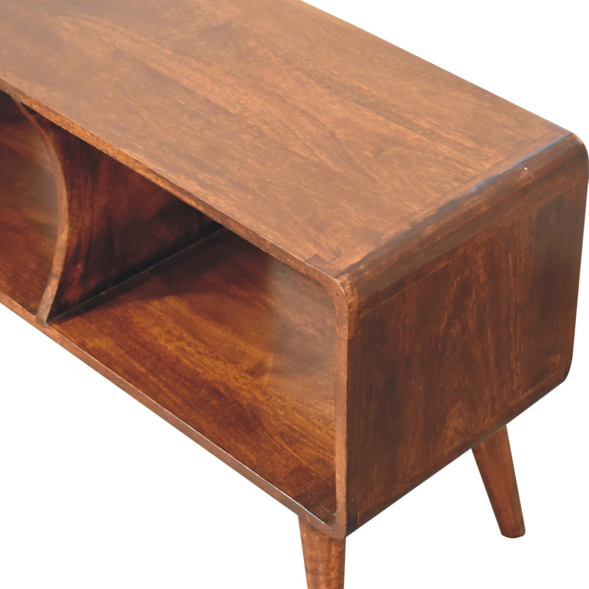 cortex-london-windsor-chestnut-mango-wood-media-unit-two-open-slots-curved-edges-nordic-style-legs