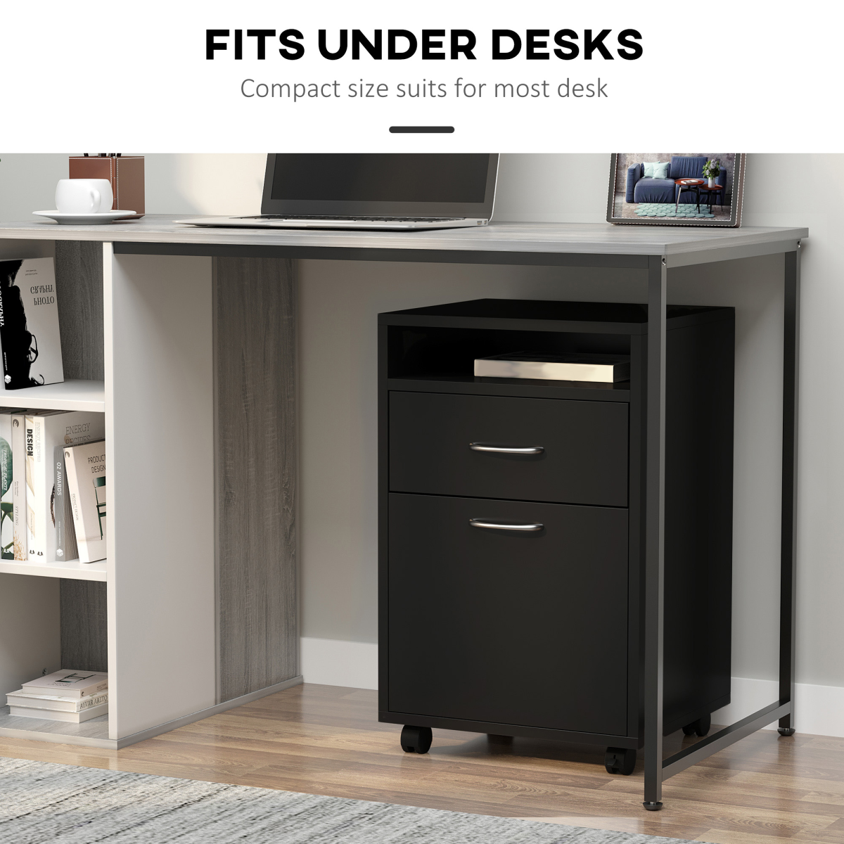 cortex-london-york-60cm-black-storage-cabinet-drawer-shelf-wheels