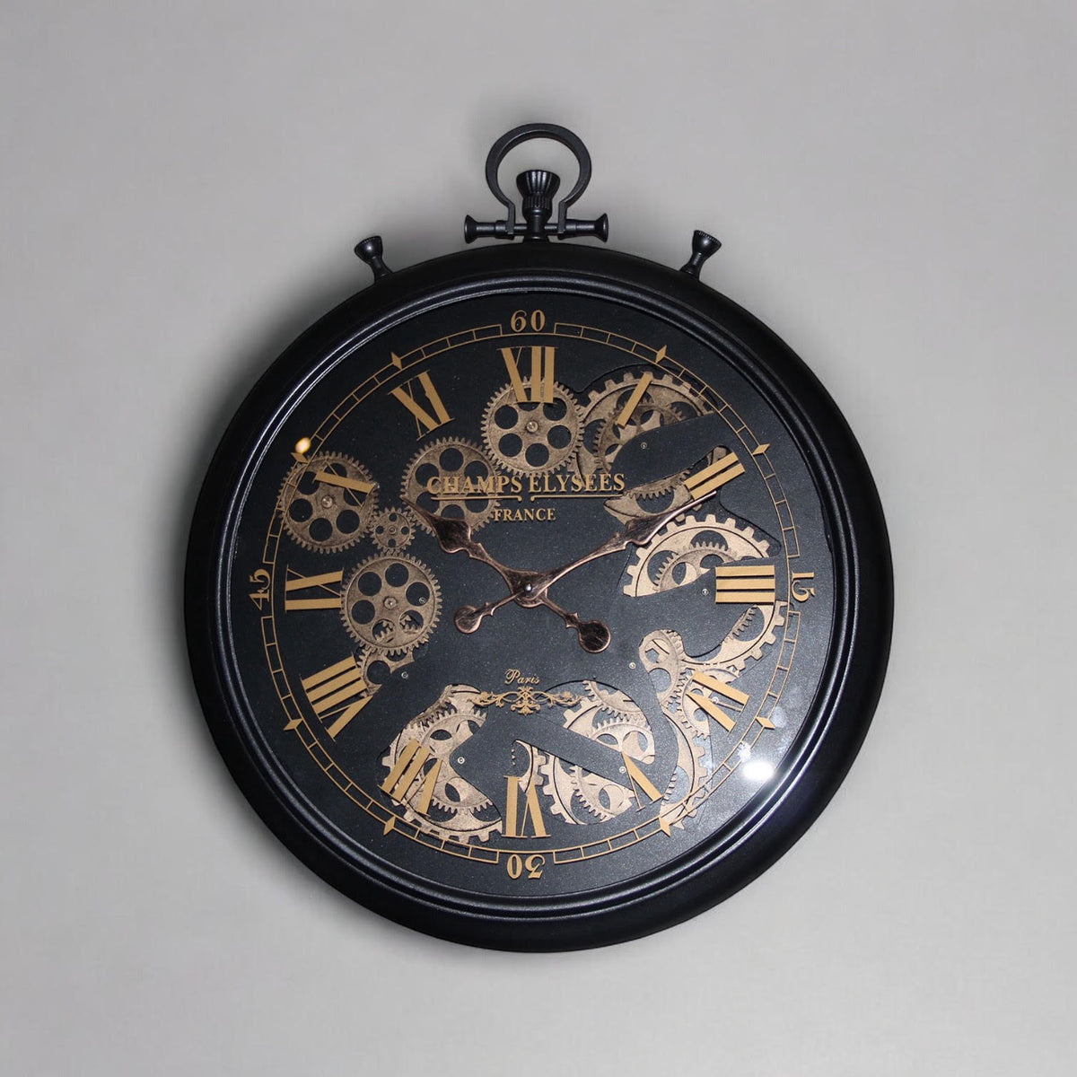 cortex-london-westminster-black-gold-60cm-roman-numeral-moving-gears-wall-clock