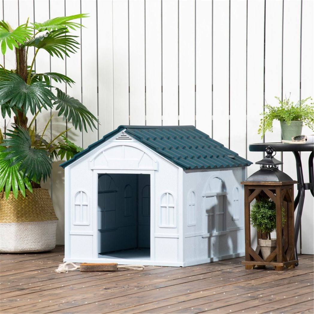 cortex-london-blue-white-water-resistant-dog-crate-kennel-house