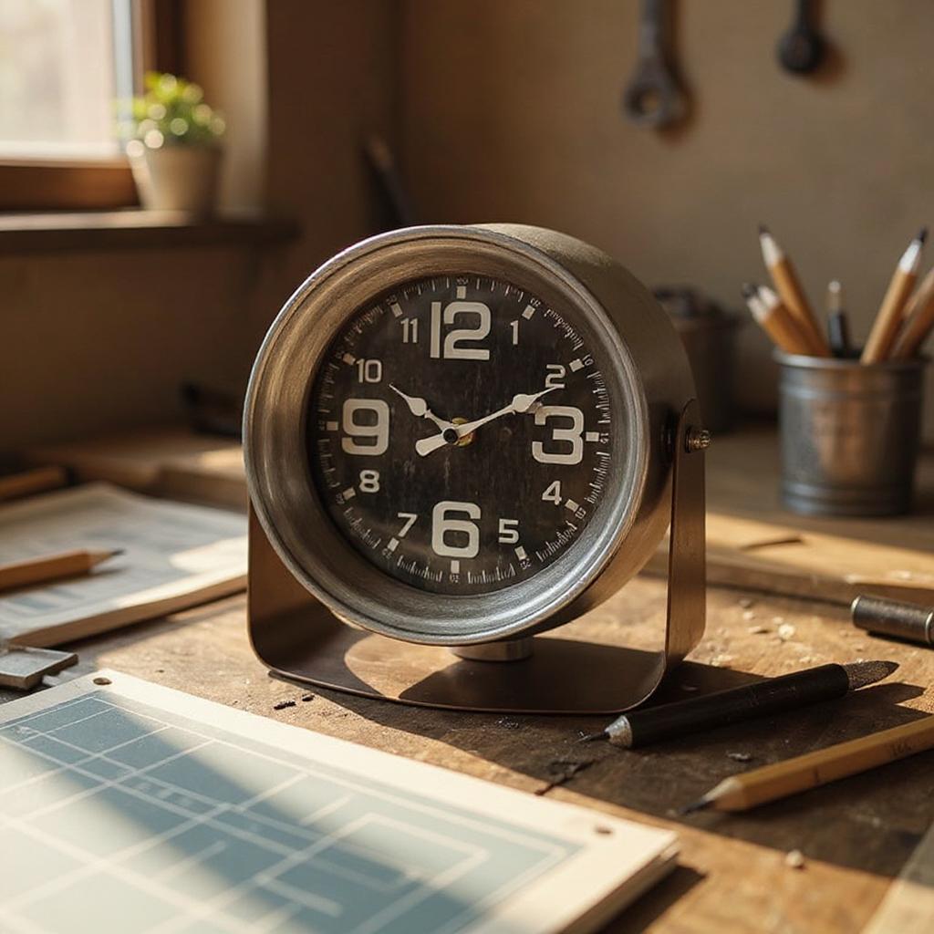 cortex-london-windsor-silent-sweep-mantel-clock-black-20cm