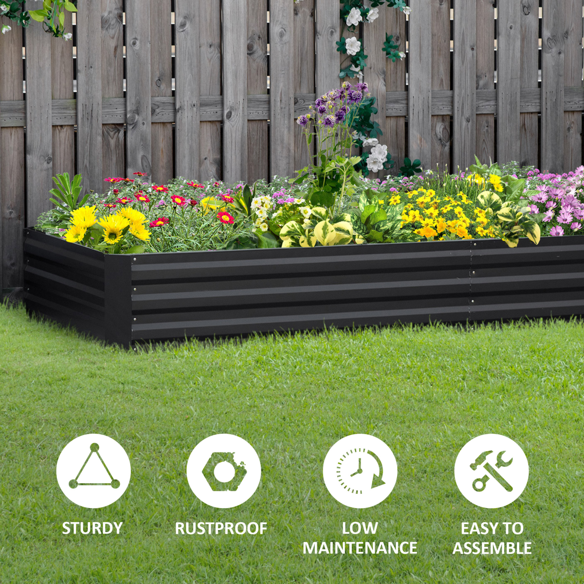 cortex-london-windsor-galvanised-steel-raised-garden-bed-grey