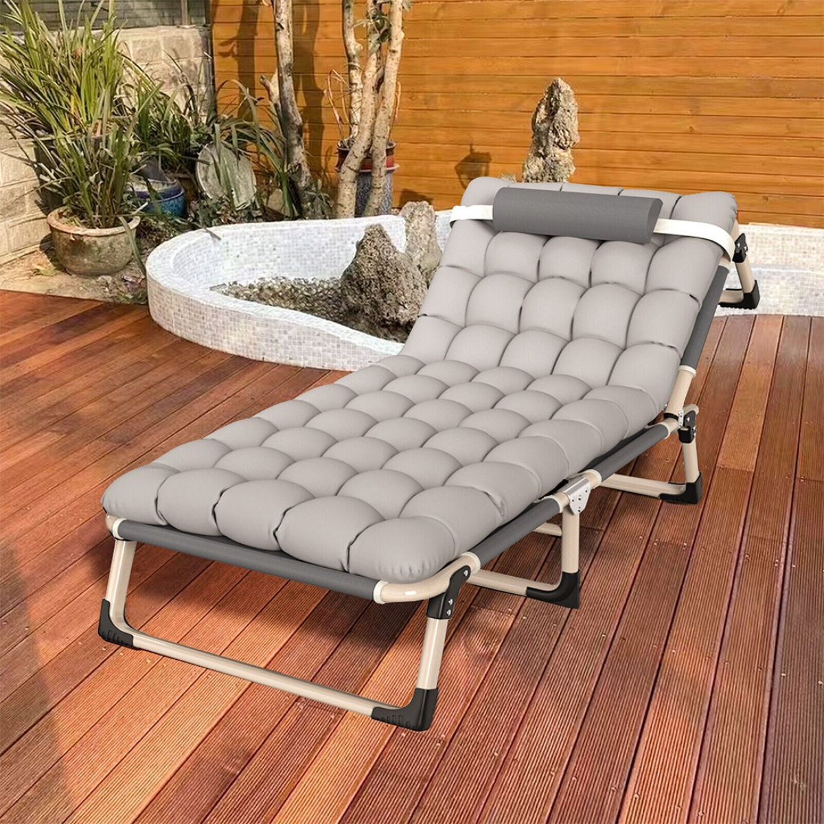 cortex-london-windsor-folding-camping-bed-with-cushion-silver-grey