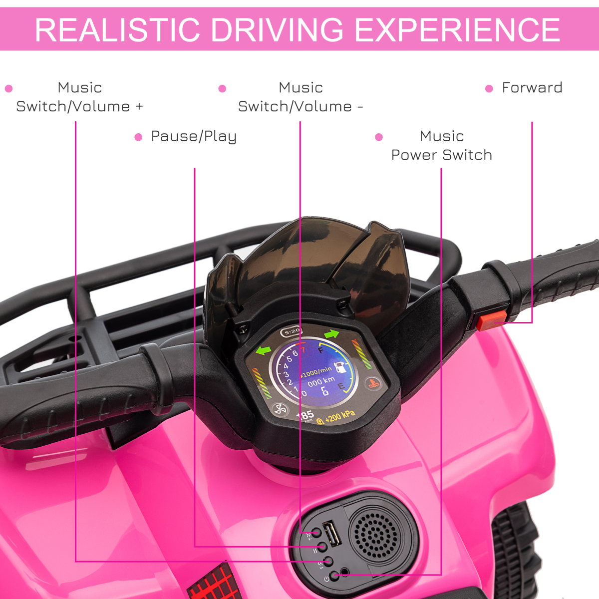 cortex-london-windsor-kids-ride-on-atv-car-pink-music